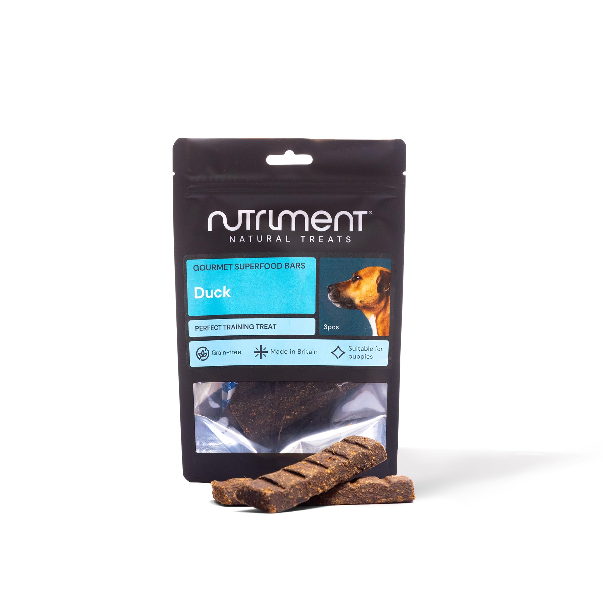 Natural Treats Gourmet Duck Superfood Bar (3pcs) Low Fat Dog Training Treat