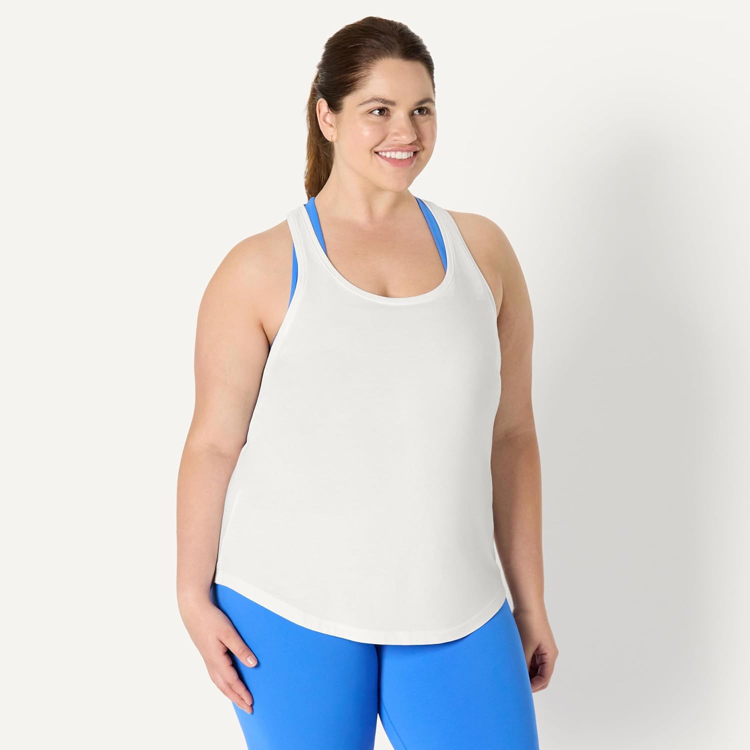 Amazon Essentials Women's Active Soft Cotton Scoop Neck Racerback Relaxed Fit Lightweight Yoga Tank - Image 6