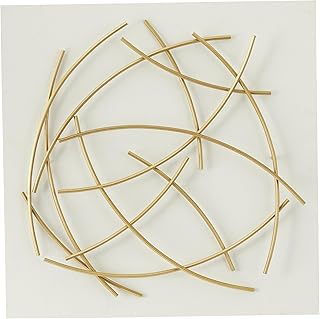 CosmoLiving by Cosmopolitan Metal Abstract Home Wall Decor Overlapping L...