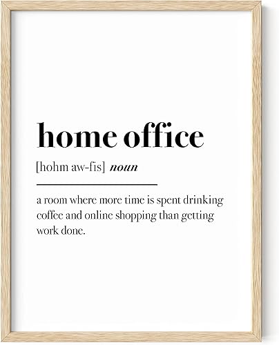 HAUS AND HUES Citas divertidas para decoración de oficina en el hogar, decoración divertida para el hogar y la pared de la oficina para mujeres,