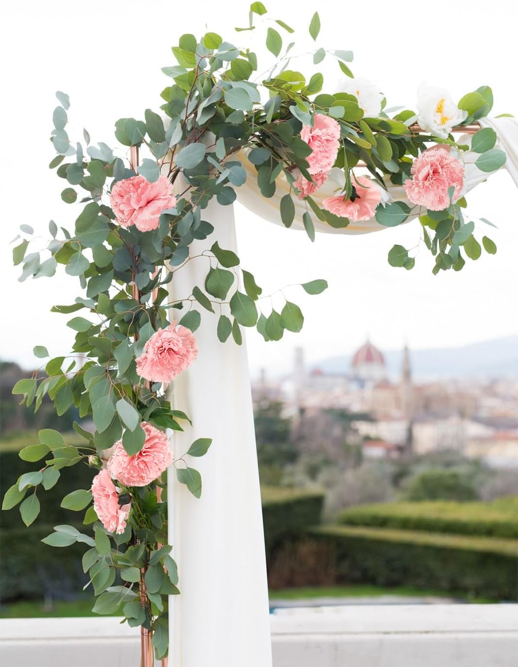 IPOPU Carnations Artificial Flowers 6PCS Fake Silk Carnations 33in Long Flowers for Tall Vases for Wedding Home Table Centerpieces Floral Arrangement(Light Pink) - Image 7