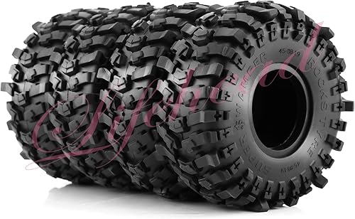 Lifehead - Neumáticos de goma de 1.9 pulgadas para 110 RC Crawler Car TRAXXAS TRX4 TRX6 Axial SCX10 90046 90047 SCX10 III AXI03007 Tamiya CC01 D90
