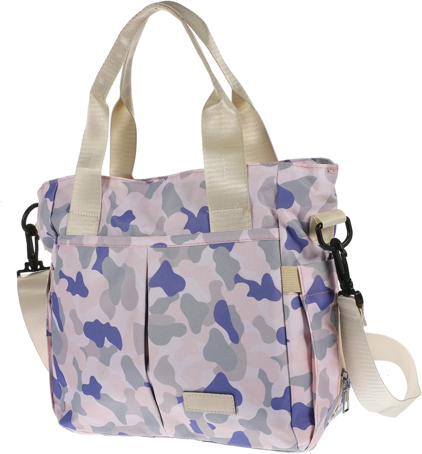 UPKOCH Functional Mommy Handbag Fashionable Care Bag Thermal Insulation for Bottles Spacious Travel Diaper Storage Organizer Stylish Camouflage Design