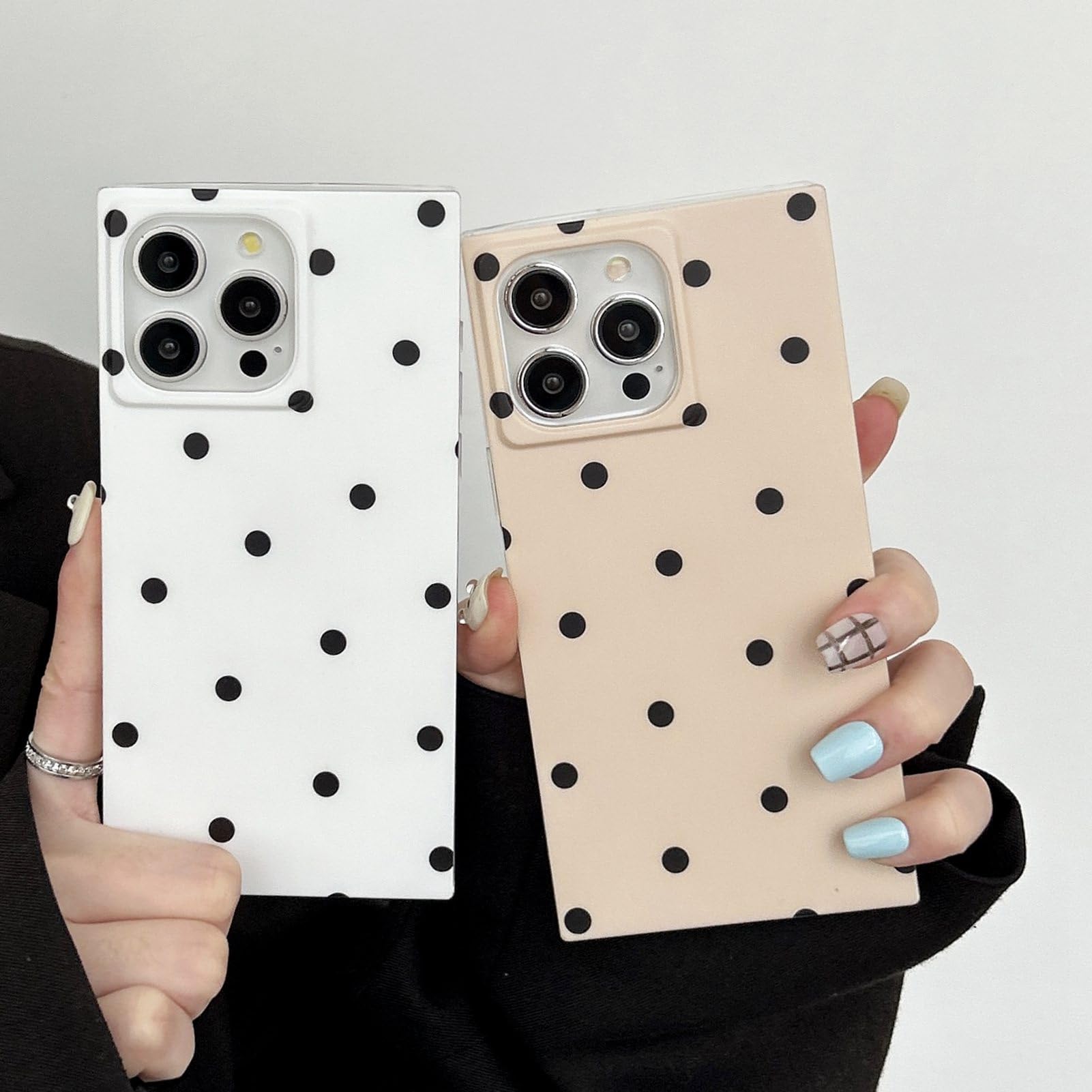 Amazon.com: Polka Dots Matte Rectangle Phone Case Compatible