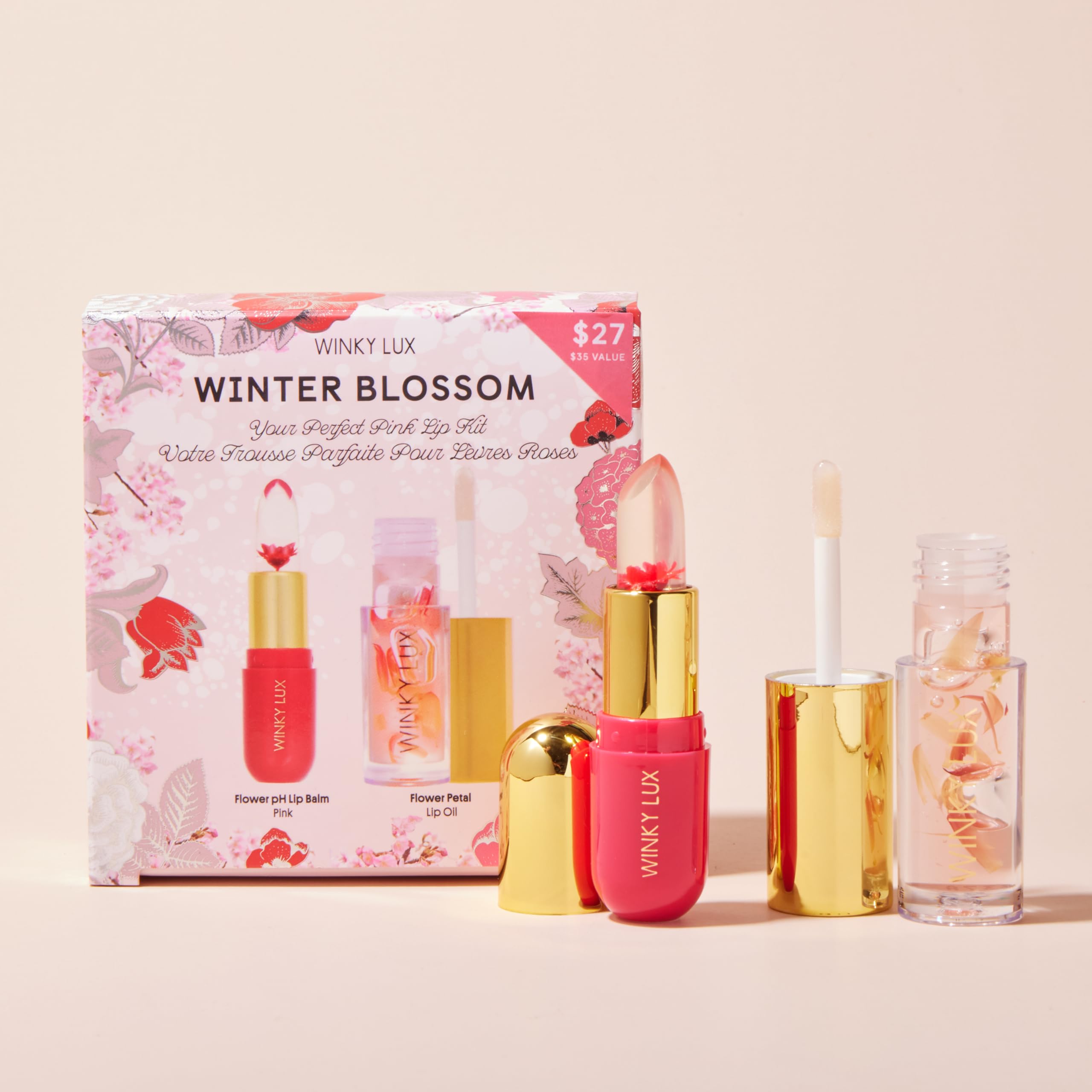 Amazon.com : Winky Lux Winter Blossom Pink Lip Kit – Ultra