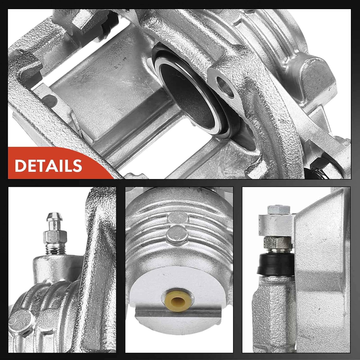 A-Premium Disc Brake Caliper Assembly with Bracket Compatible with Select Chevrolet Models - Impala & Caprice, 1994 1995 1996 - Rear Left Driver Side