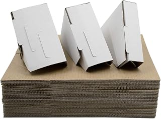 Golden State Art, 48 Pack Adjustable Cardboard Corner Protectors, Fits 1", 1.5" and 2.1" Frames, Edge Protectors for Shipping Paintings, Picture Frame, Packing Item Edge Protection