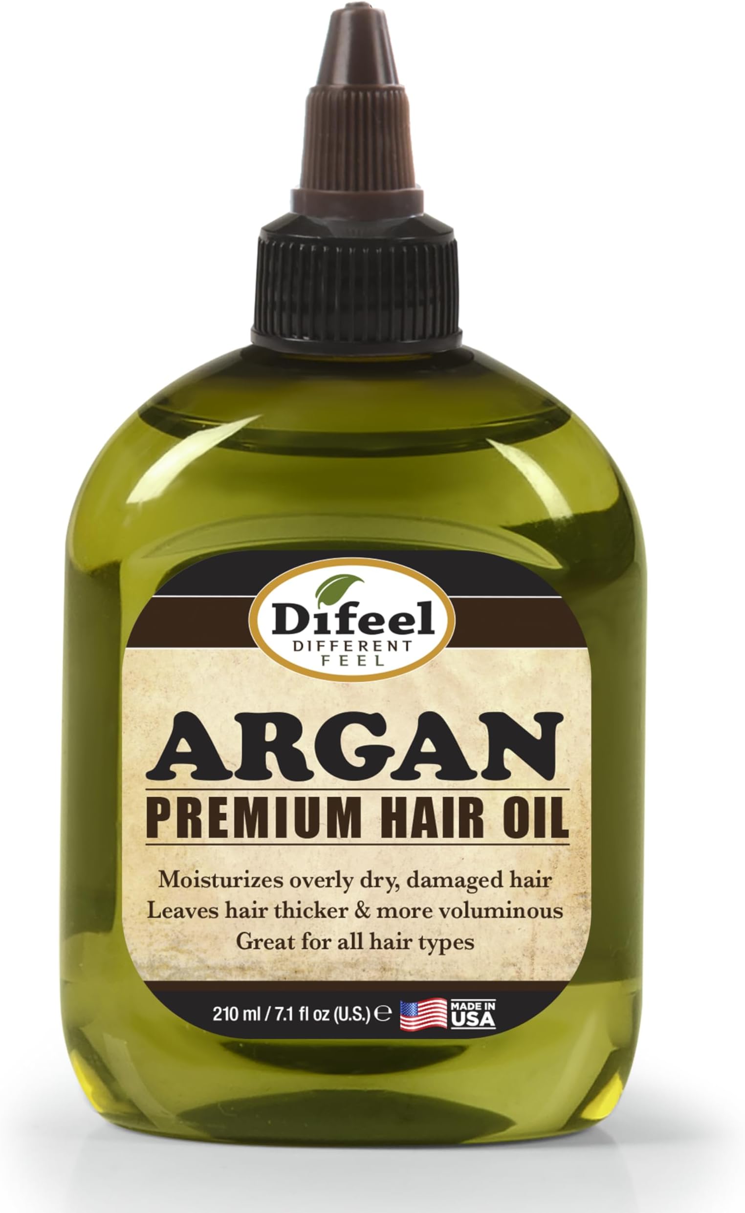 Premium Natural Hair Oil -Argan Oil, Moisturizes Dry Hair & Smoothes Hair Follicles, Leaves Hair Thicker Softer & Silkier 235 ml