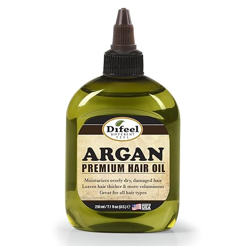 Difeel Aceite natural prémium para el cabello, aceite de argán, 7.1 onzas (paquete de 3)