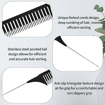 Amazon | ハイライトコーム3個セット 3サイズ テールコーム