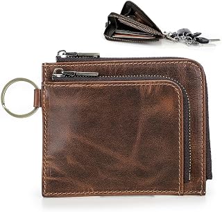 Sam's Design Vintage Genuine Leather Wallet with RFID Airtag Slot Key Holder Zipper Coin Pocket, Card Holders Pouch, Bankn... Price In India