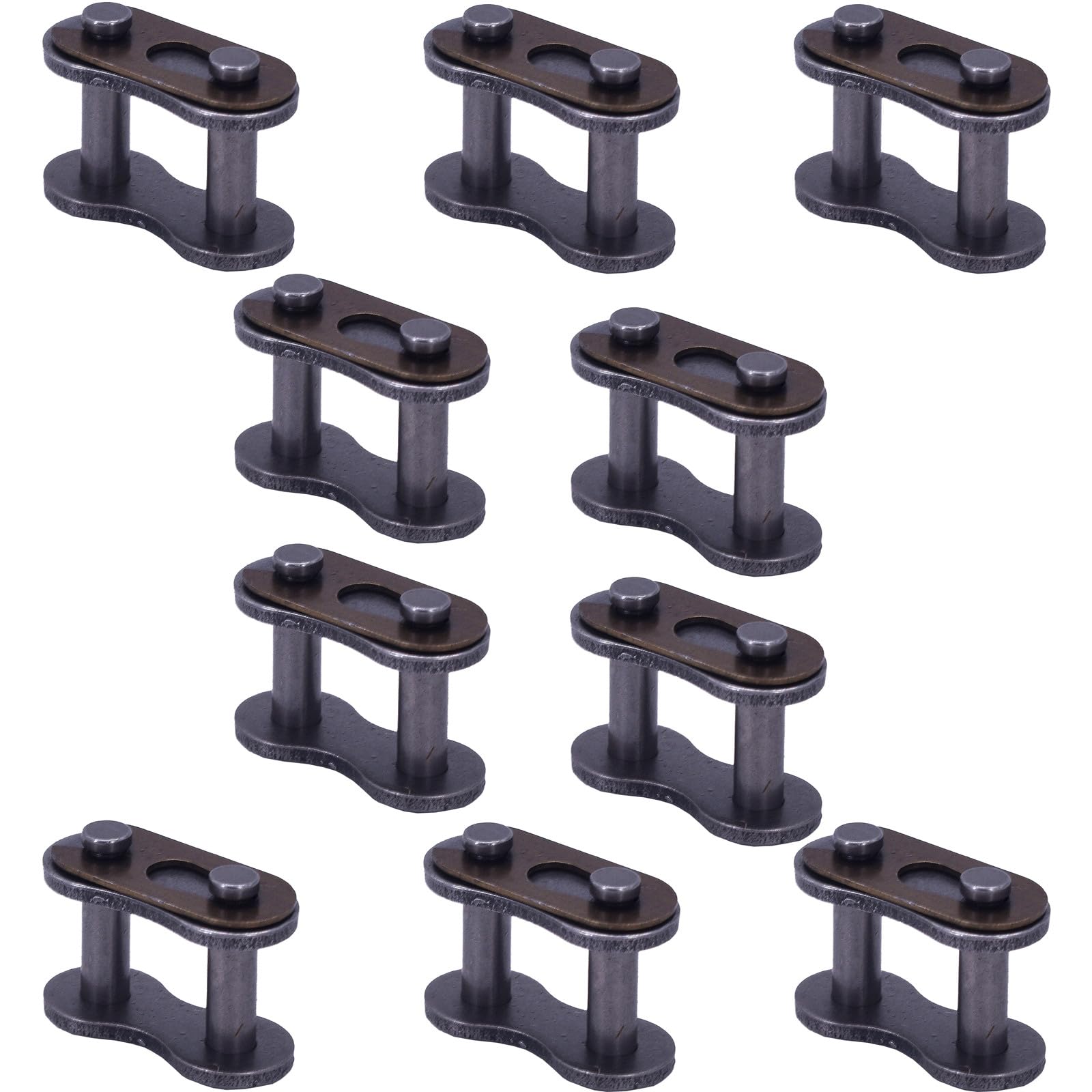 TESANTS520 Chain Master Links, 10pcs Chain Master Links Replacement For Chain Master Link Pocket Dirt Pit ATV Quad Go Kart E Gas Scooter Motorcycle