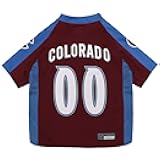 NHL Colorado Avalanche Jersey for Dogs & Cats, X-Large. - Let Your Pet Be A Real NHL Fan!