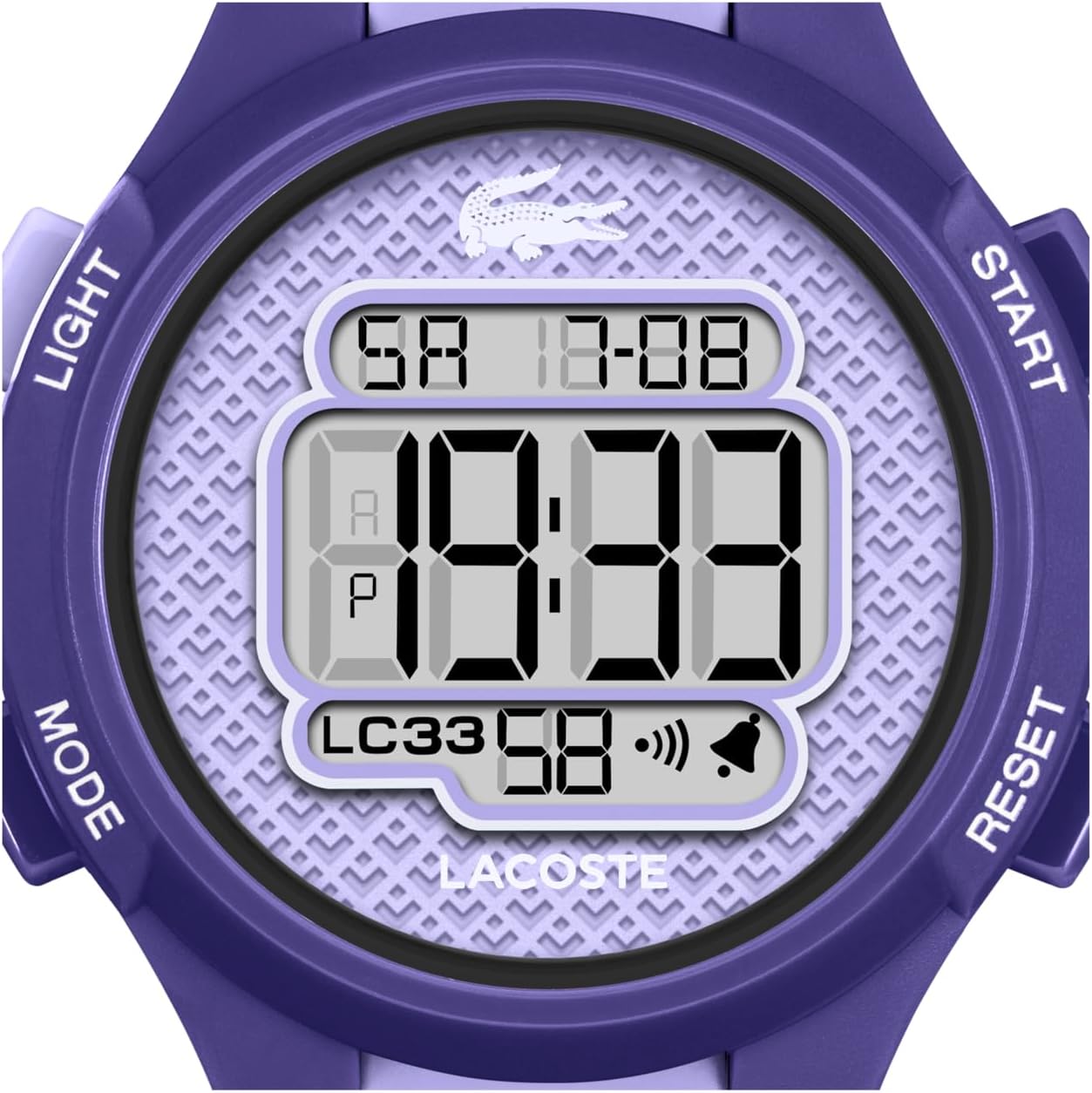 Lacoste LC33 Kids and Teens Digital Watch - 34mm Case, Digital Display with Day/Date, Alarm, Stopwatch, Countdown Timer and Backlight, Fun and Modern Design