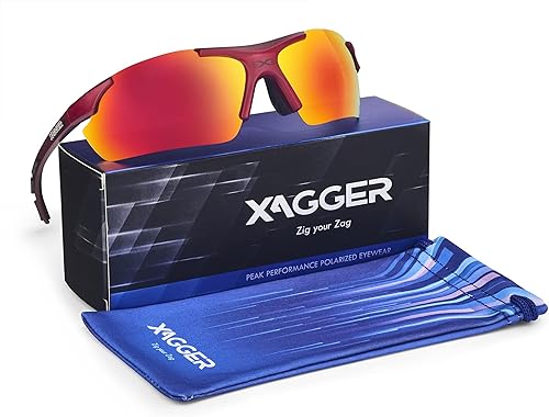 Miniatura 4 de Xagger Gafas de sol deportivas polarizadas envolventes para hombres y mujeres UV400 gafas de béisbol y sóftbol
