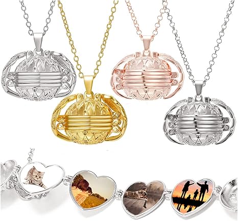 Gold expanding photo locket Outlet