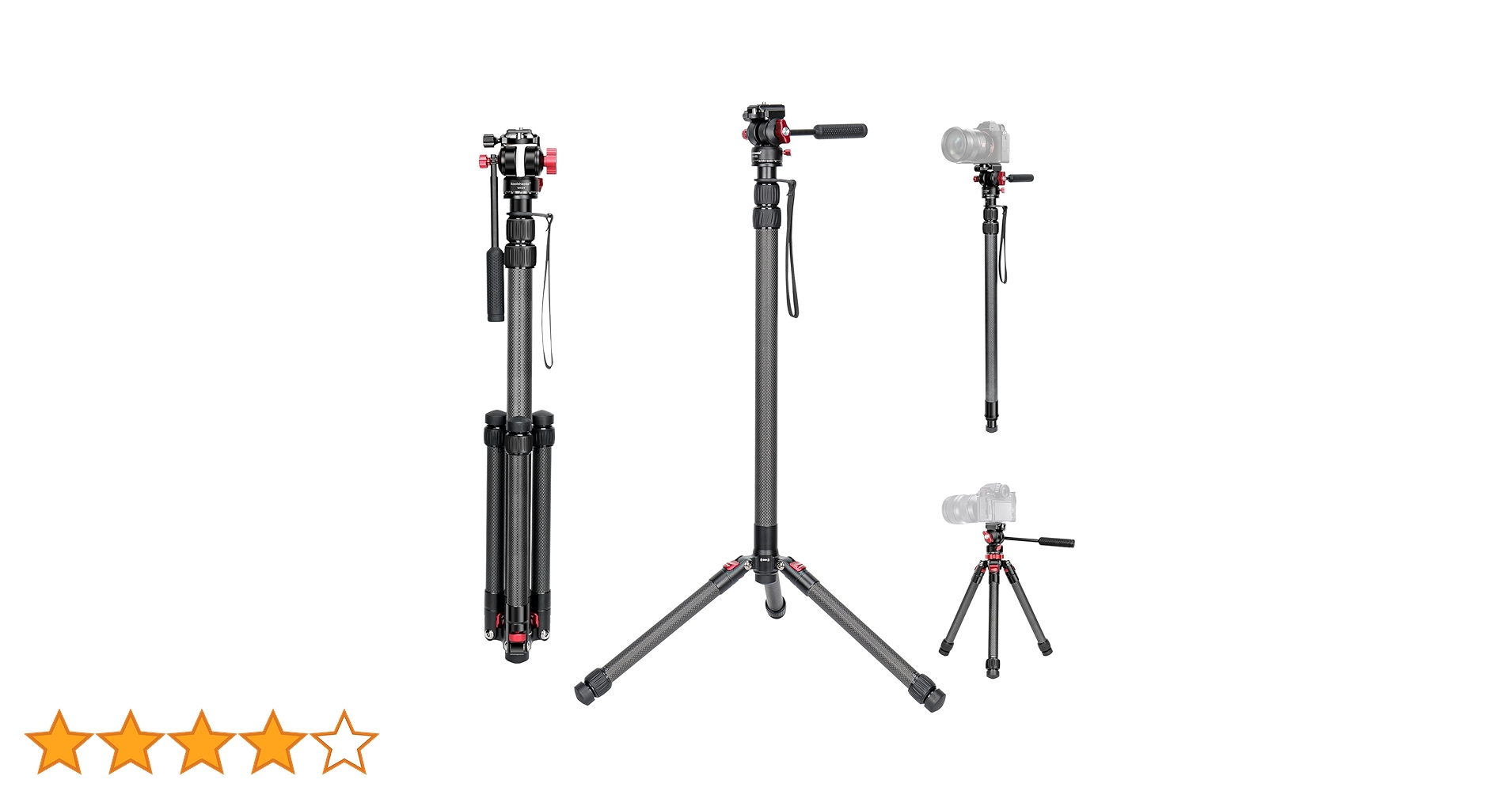 【送料込】insta360 カーボン製　3メートル 1脚 Amazon | Insta360 自撮り棒(3m) 超長い自撮り棒 カーボン製