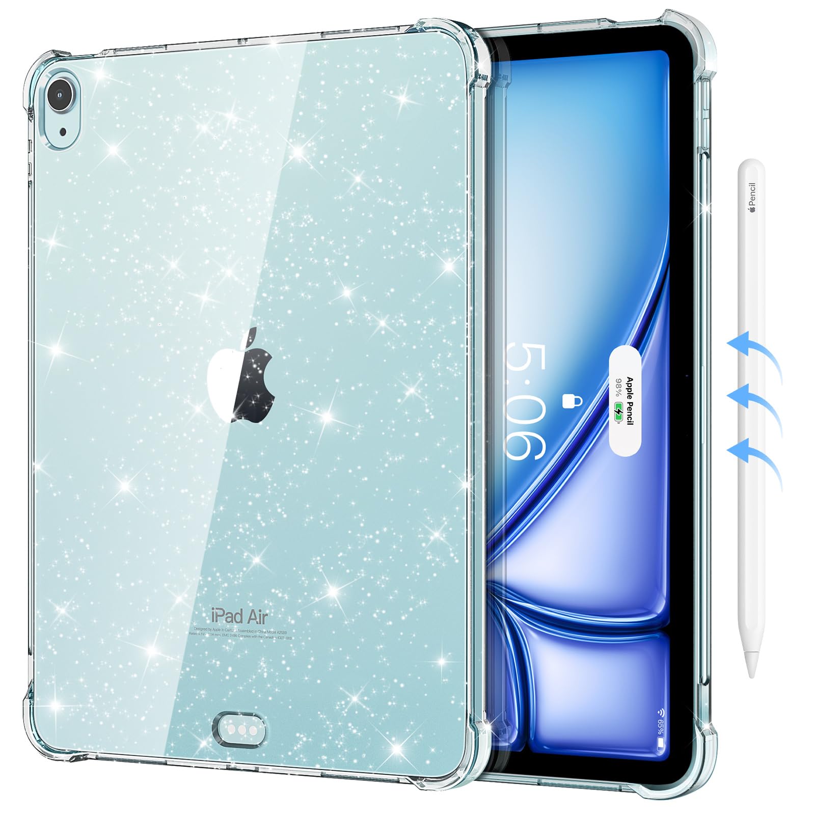 Amazon.com: MoKo Clear for iPad Air 11 (M3 2025 / M2 2024) iPad