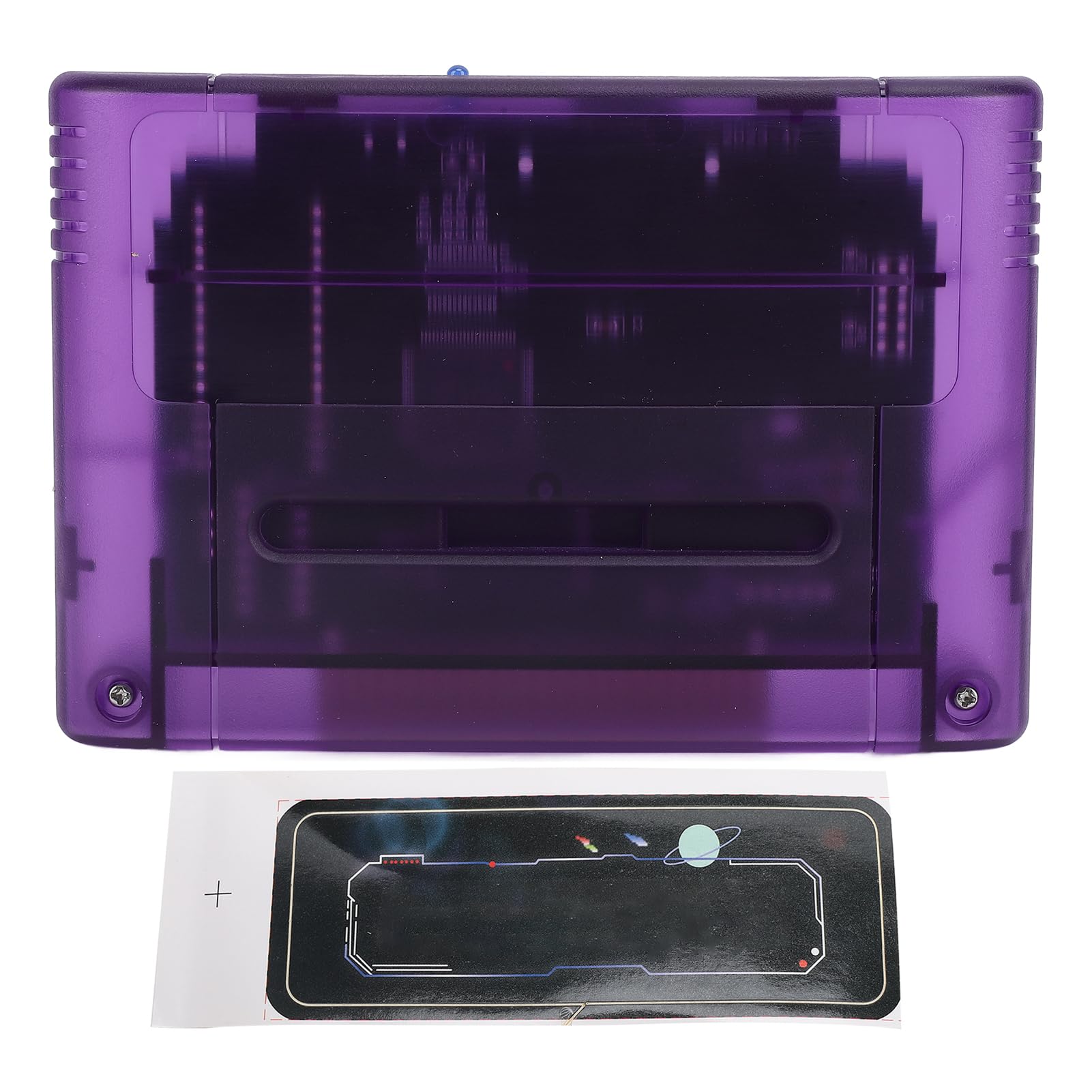 Cartuccia di Gioco 3000 in 1, Scheda di Gioco V1 Super 3000 in 1, Scheda di Memoria Integrata da 8GB, Scheda Masterizzatore SFC per Console di Gioco SNES/SFC (viola
