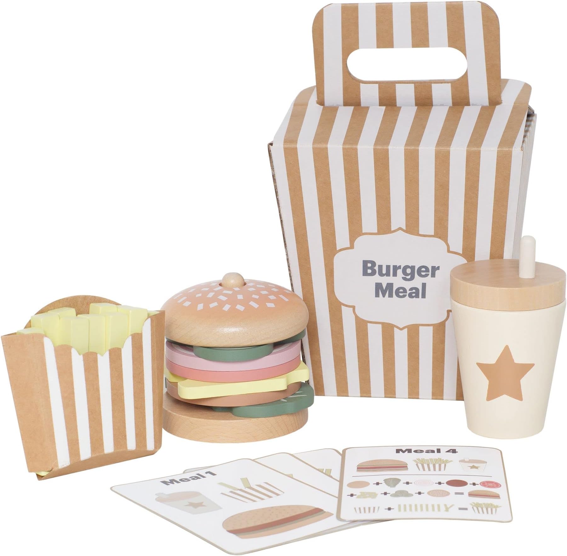 Jabadabado W7221 Menu Hamburgers Stackable