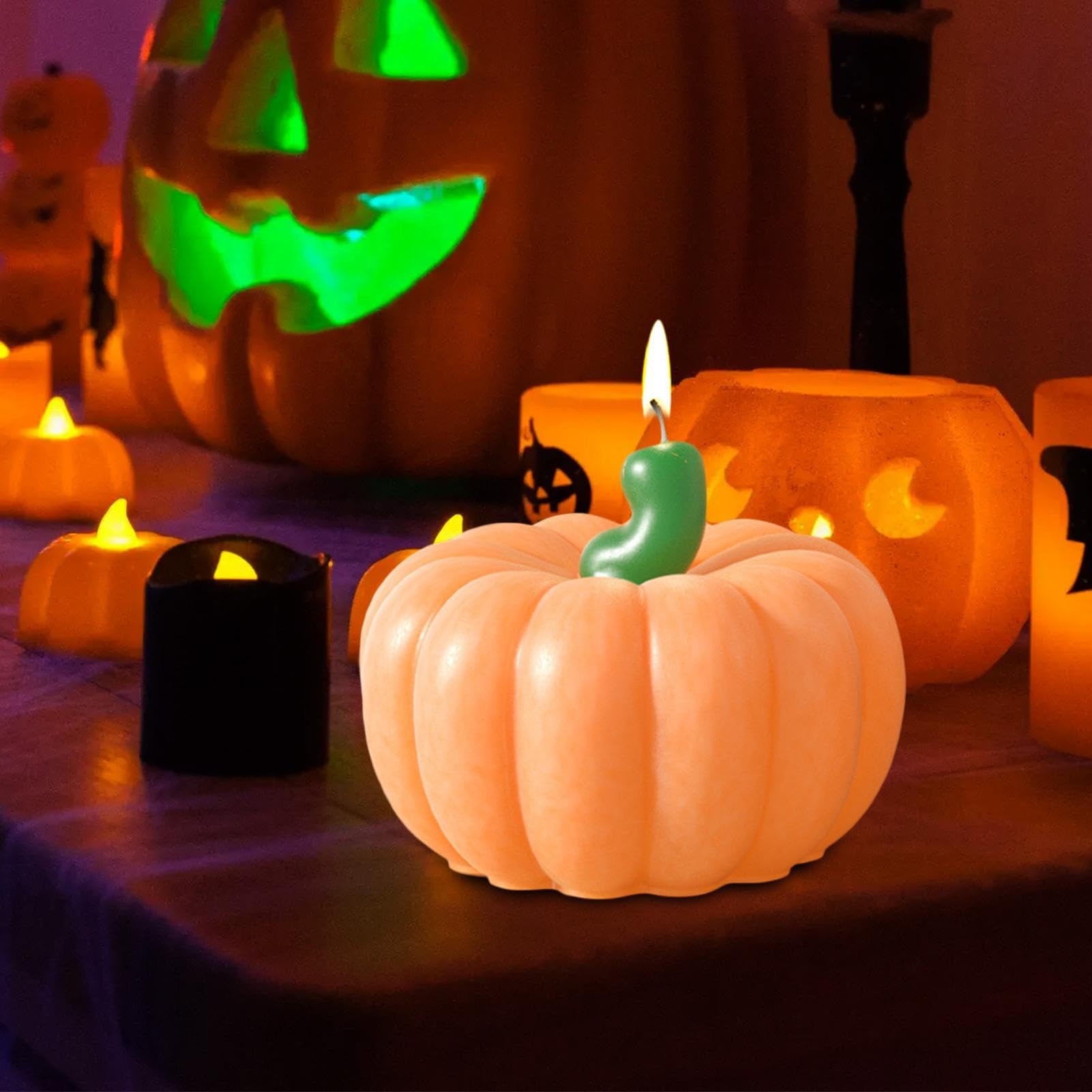 Stampi Per Candele Halloween In Silicone - Forme Zucca E Fantasma Per DIY E Decorazioni - Foto 8