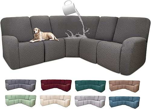 Miniatura 278 de Fundas 100% impermeables para sofá reclinable seccional, fundas para sofá reclinable en forma de L, funda para sofá seccional de esquina en forma de