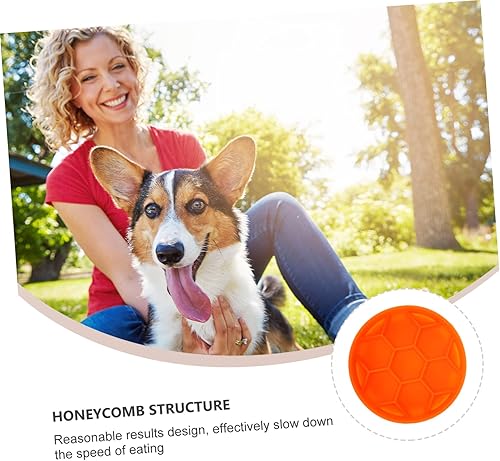 Vista 3 de POPETPOP Cuenco de silicona para perros, alimentador de comida lenta, no se volcará, diseño único