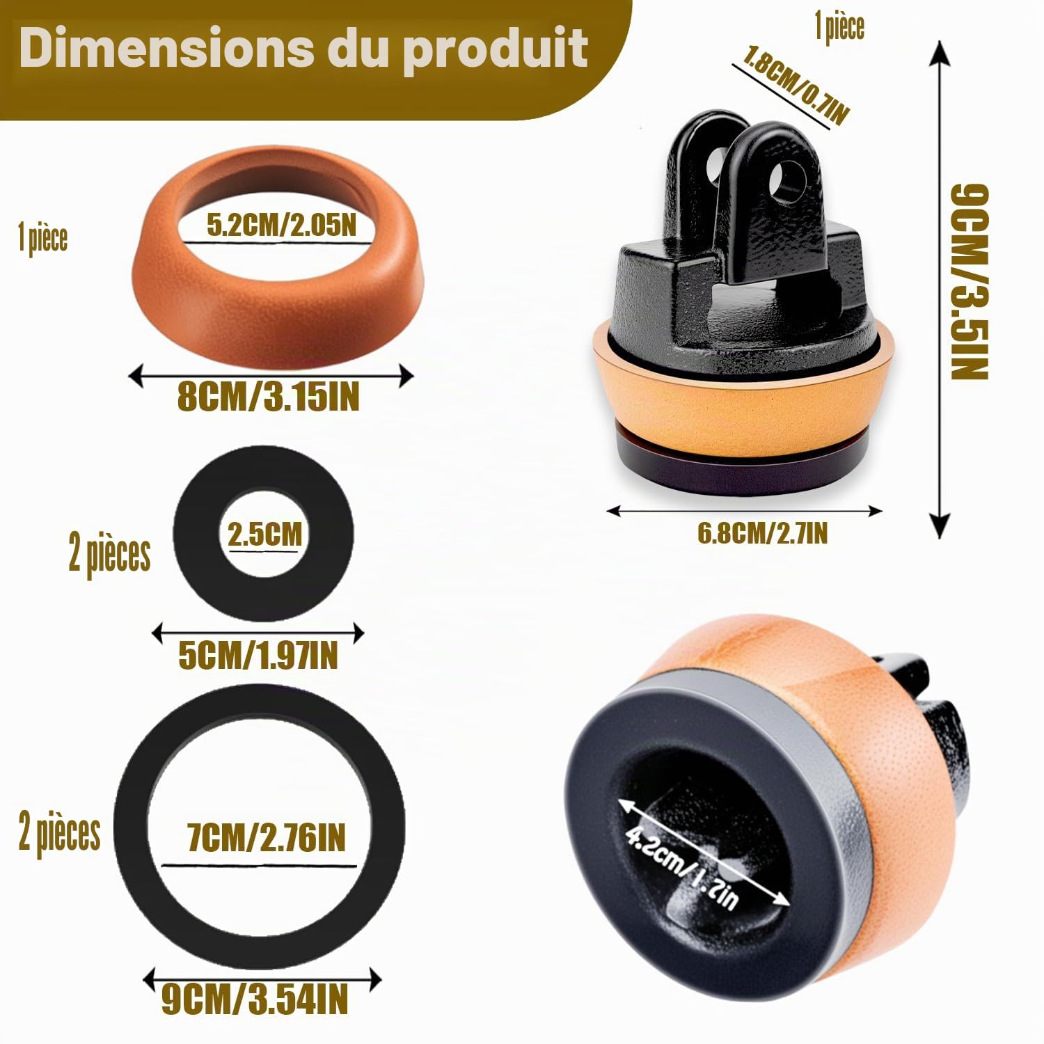 Piston pour Pompe à bra Piston de Rechange pour Pompe à bras kit de Rondelle et Piston en Faux Cuir Pompe à Poignée Type 75 Sets de Joint de Pompe à Bras Manchette à Piston