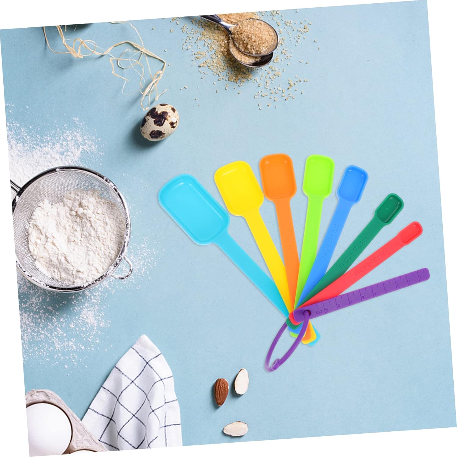 1 Set Measuring Cup Kitchen Gadget Coffee Measuring Kitchen Measuring Spoons Graduated Measuring Spoons Clear Cups Kitchen Appliance Lab Household Plastic 15 Piece Set