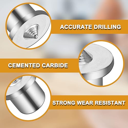 Miniatura 5 de 20 tapones de transferencia centrales de clavija y espiga sólidos, pasadores de centrado, herramienta de orificio para accesorios de herramientas de