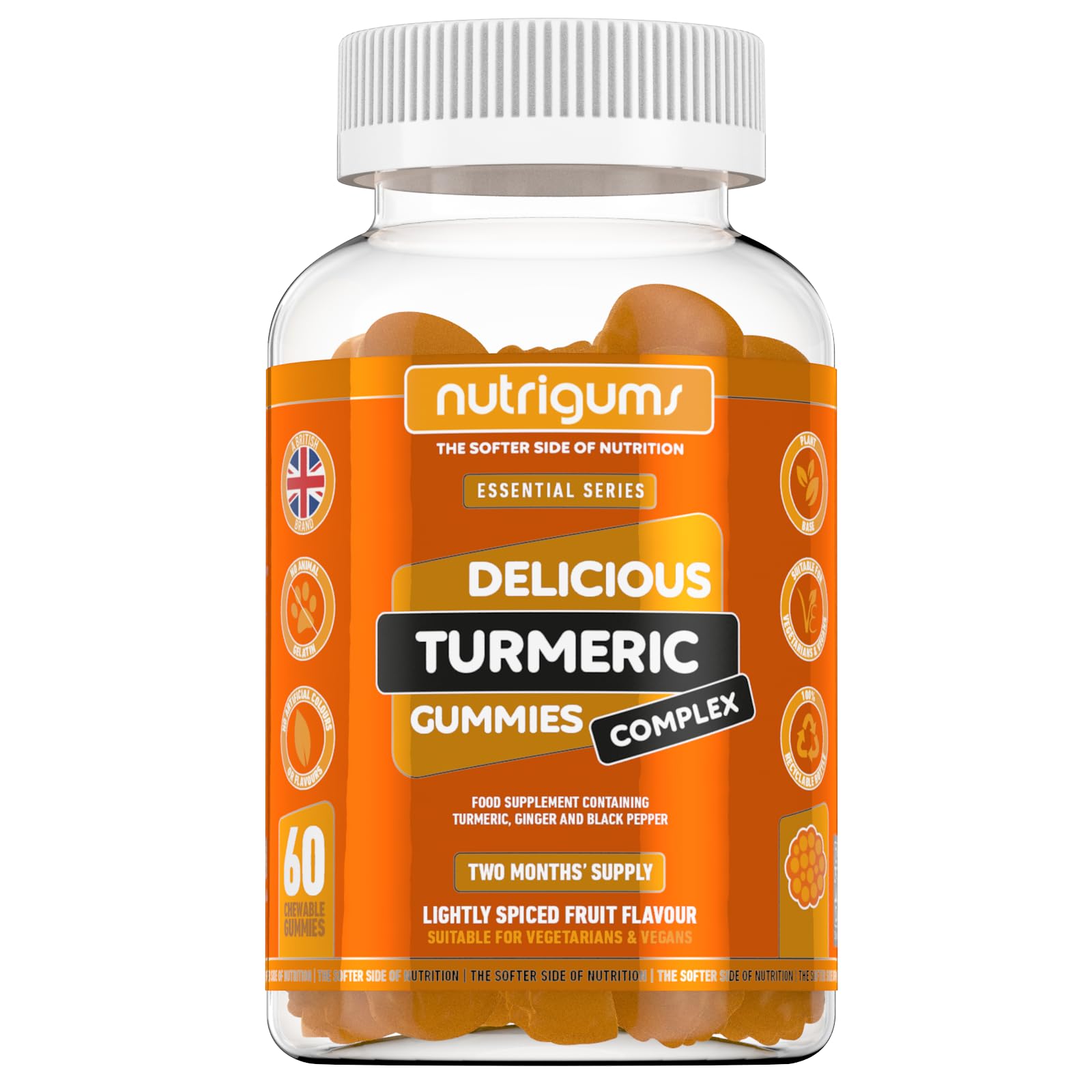 Buy Turmeric, Ginger & Black Pepper Complex Gummy 60 Vegan Gummies
