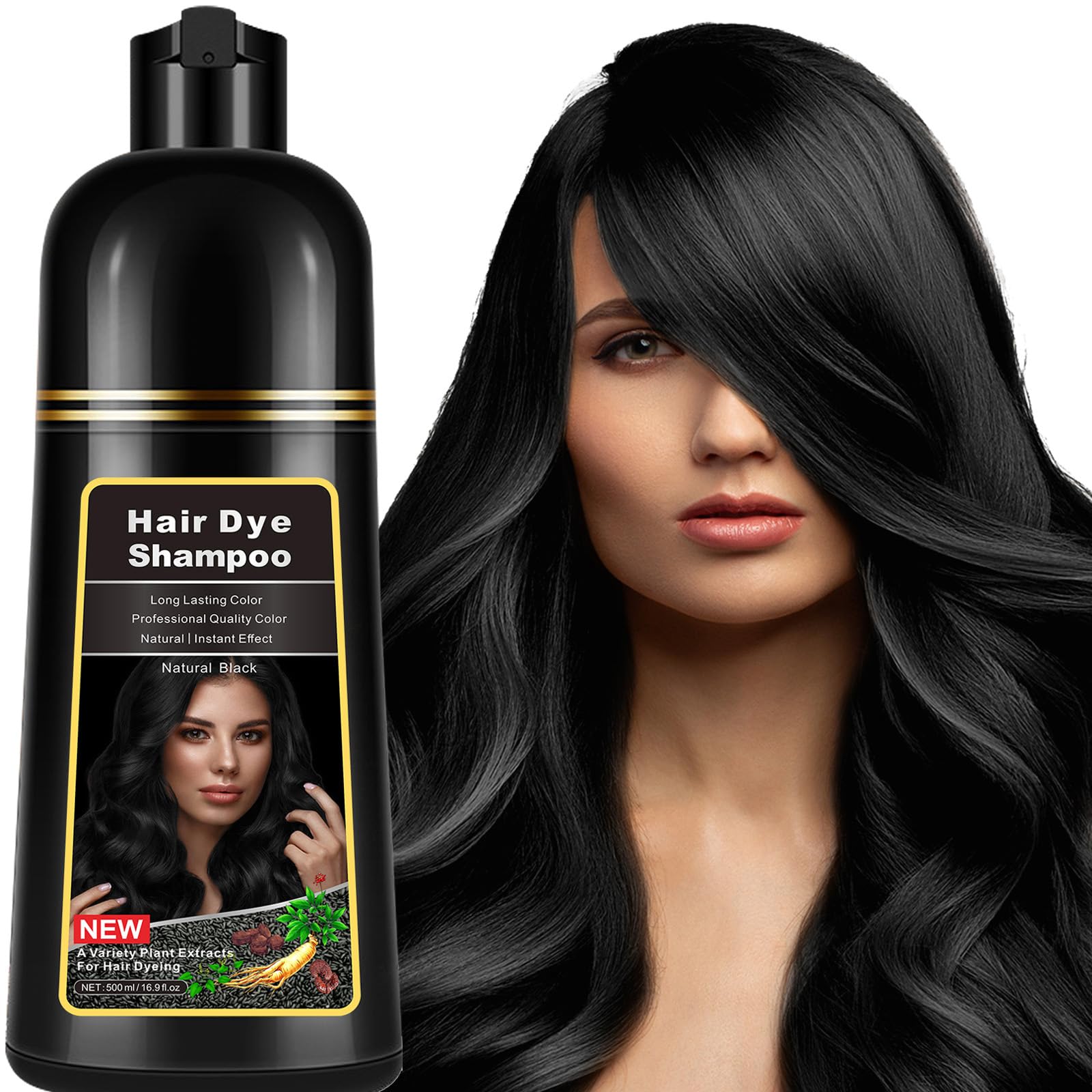 Amazon.com : lymznus Instant Black Hair Dye Shampoo 3 in 1 for Men Amazon.com : lymznus Instant Black Hair Dye Shampoo 3 in 1 for Men