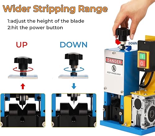 Miniatura 4 de Pelacables automático, pelacables eléctrico de 0.06 a 1 pulgada, pelacables de forma fácil, pelacables de cobre, pelacables de taladro, 180 W,