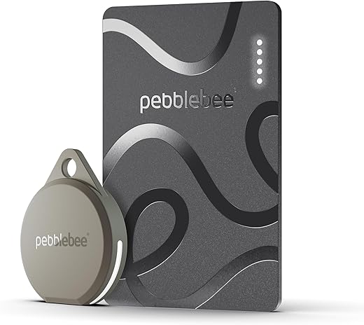 Pebblebee Rechargeable Item Trackers - Clip 5 & Card 5 | 12-18...