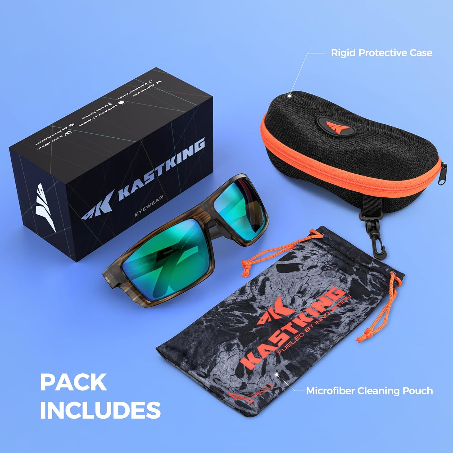 KastKing Waccamaw Polarized Bifocal Sunglasses, x1.5 x2.0 x2.5 Magnifications, Wrap Around Sport Reader Sunglasses for Men - Image 8