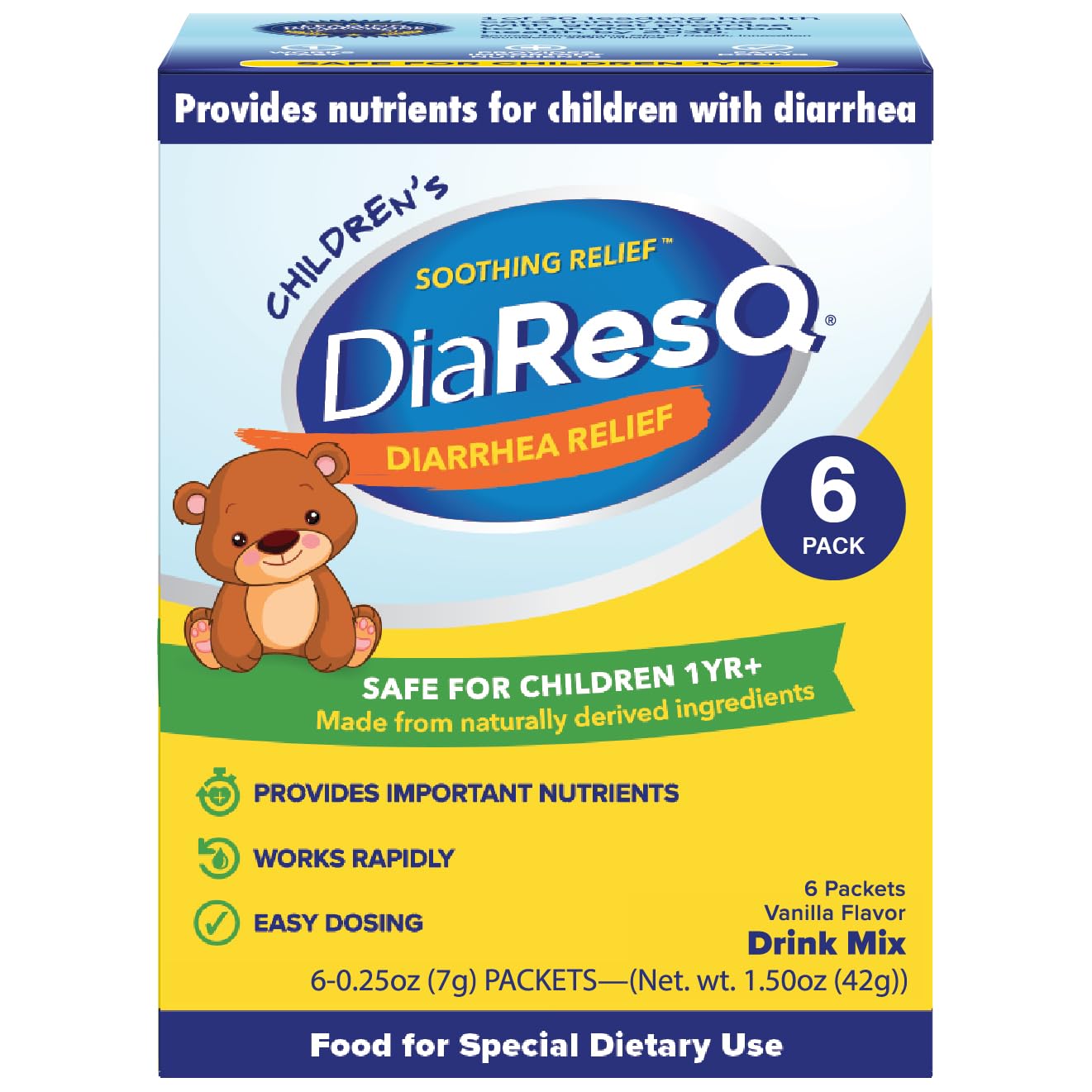 DiaResQ Children's Colostrum Drink Mix
