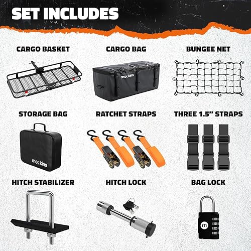 Miniatura 8 de Mockins - Soporte de enganche para carga con bolsa de carga y red