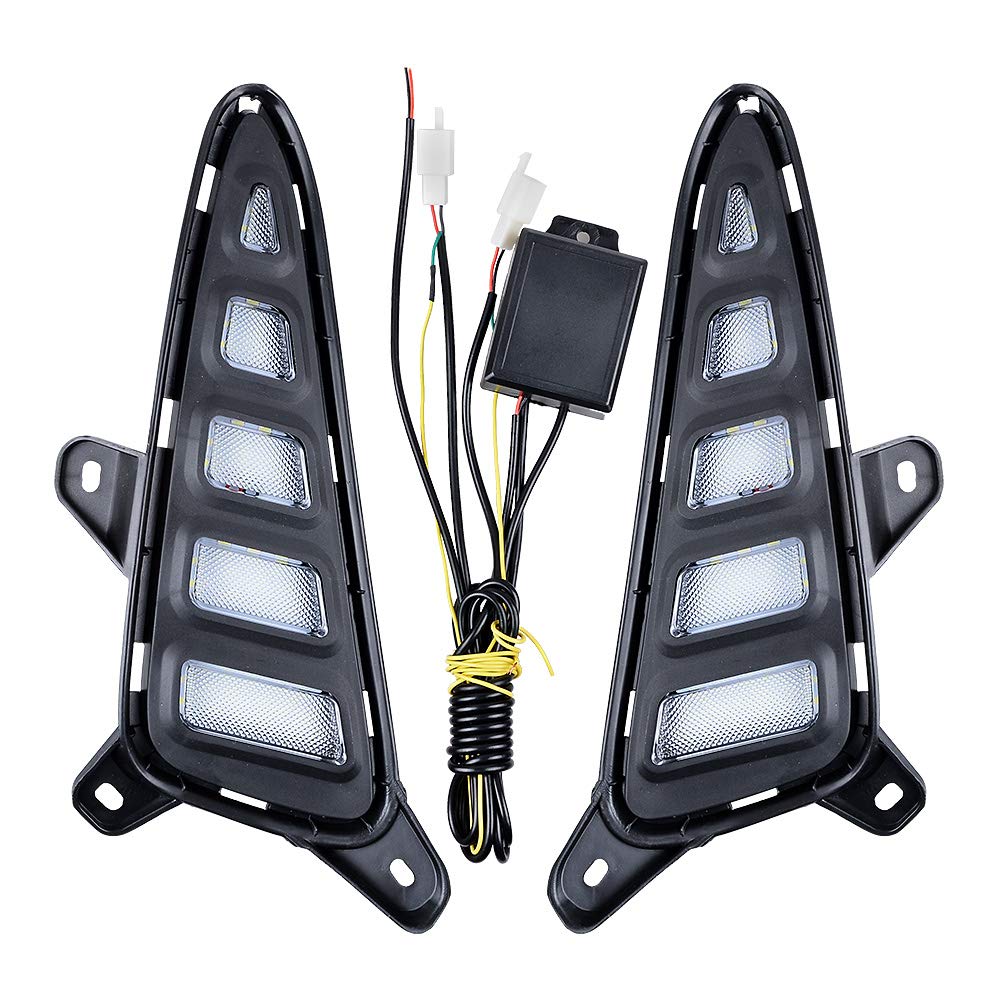 Compatible with Toyota C-HR CHR 2016-2019 DRL LED Daytime Running Light Turn Signal Fog Lamp IP65