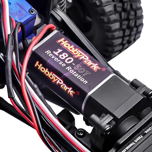 Miniatura 3 de HobbyPark Motor cepillado de alto par 180 50T con engranaje de piñón 11T para Traxxas TRX4M actualizaciones 118 RC Crawler Car Aceessories