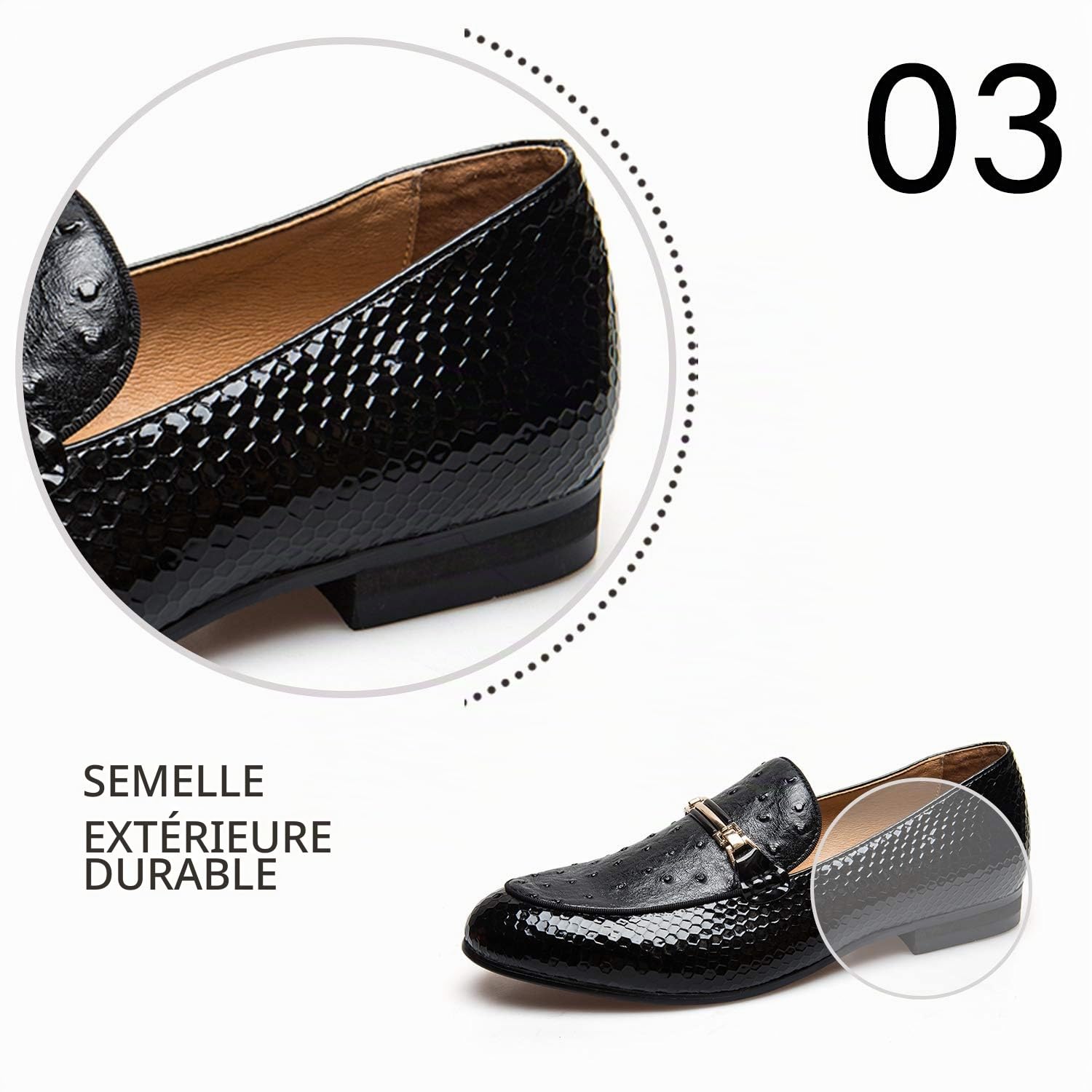 JITAI Chaussure Homme pour Mocassin Homme Cuir pour Hommes Et Mocassins De Mode Chaussures Décontractées pour Hommes