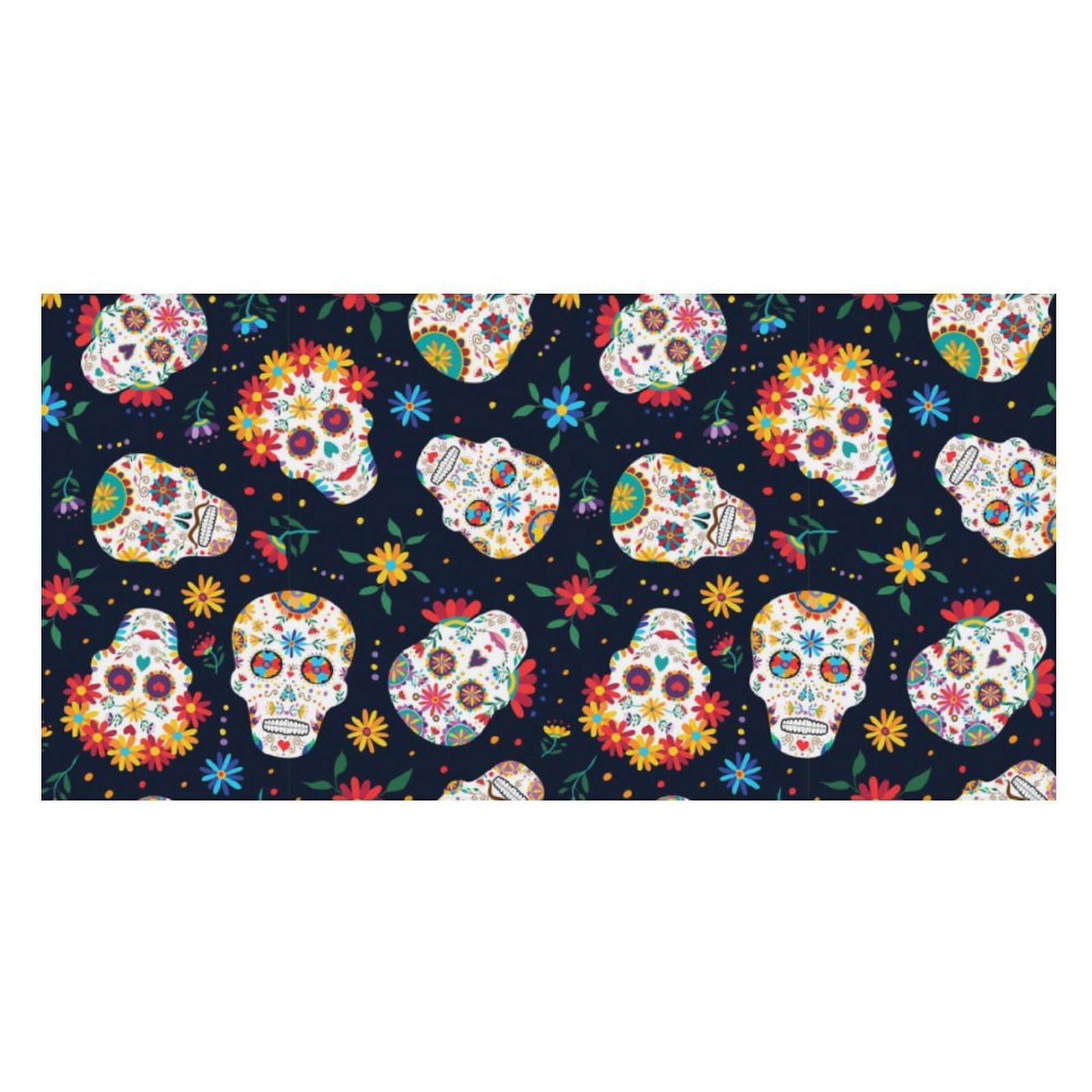 LWORZIIB Beach Towel, Mexican Sugar Skull Bath Towel, Pool Towel Great for Gym Swimming 80 X 160cm