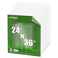 Vista 12 de Paquete de 10 hojas de PET y plexiglás de 12 x 12 x 0,05 pulgadas, paneles de plástico flexible transparente, para pintura, manualidades, letreros