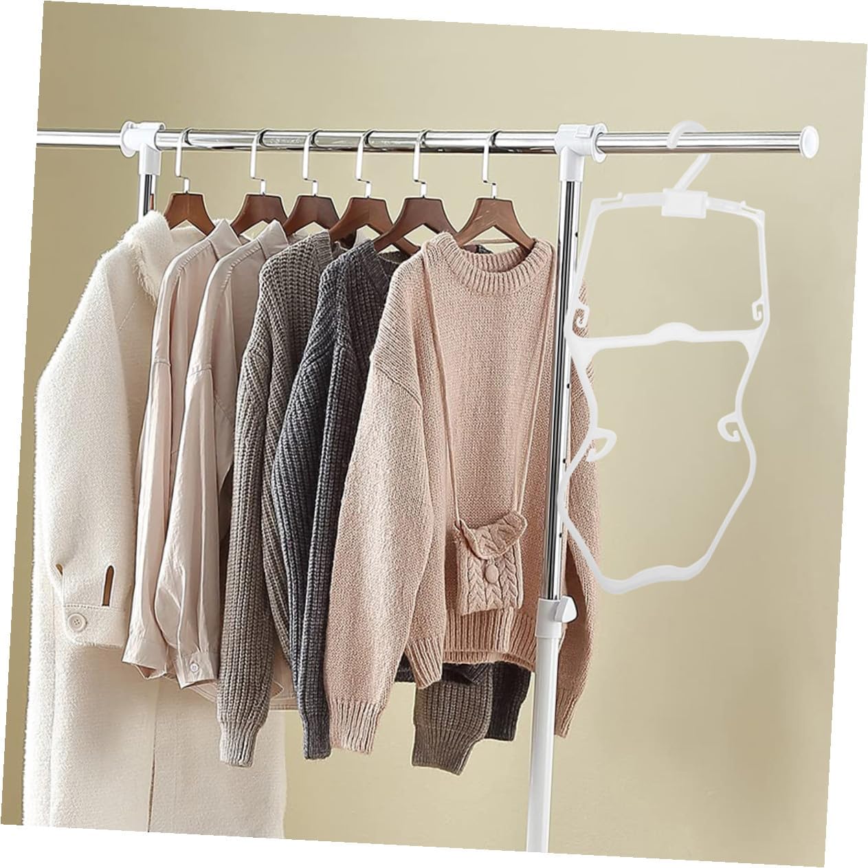 ’s Swimwear Hangers 10pcs White Plastic Clothes Display Hangers for Closet Bathing Suit Organizer Swimwear Drying Rack