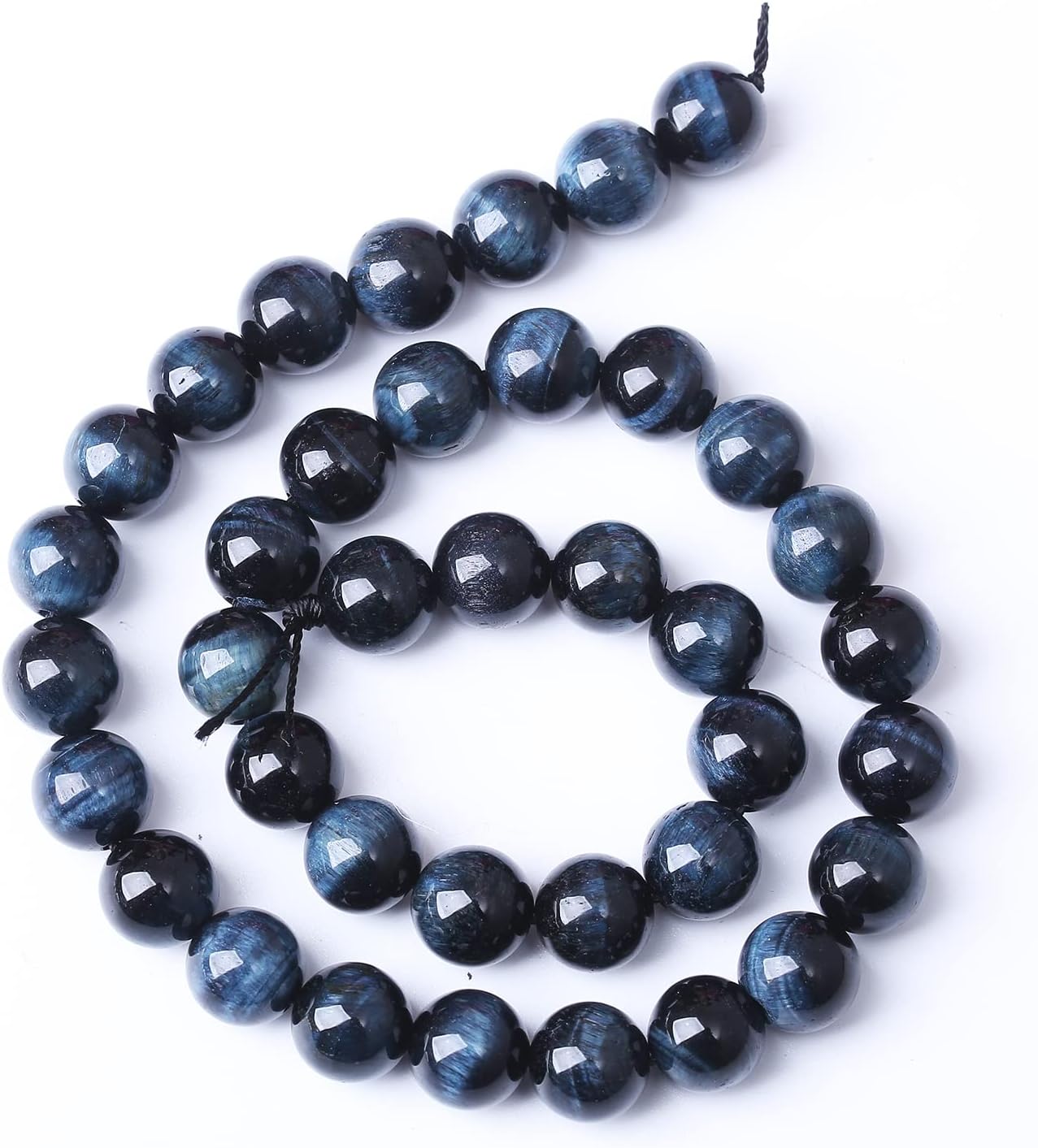 60PCS 6MM AAA Blue Black Tiger Eye Stone Beads Natural Gemstone Bead Crystal Healing Energy Jewelry Making DIY 15 inches - Image 4