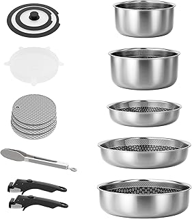 Caannasweis Detachable Nonstick Cookware Set