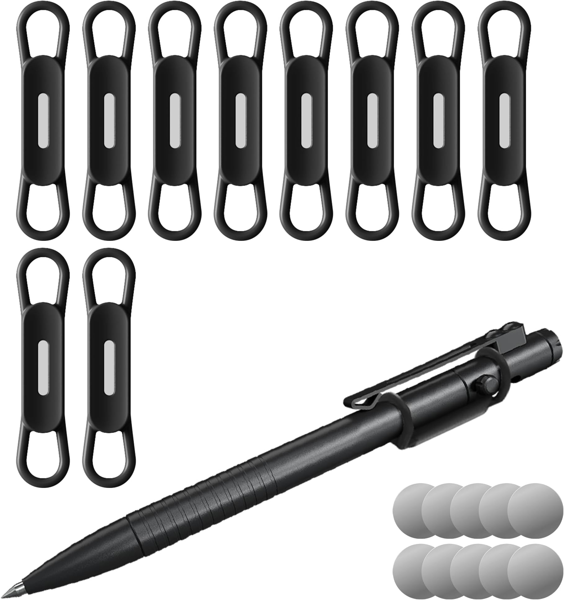 Amazon.com : Nearockle 10 Pack Magnetic Pen Pencil Holder, Silicone ...