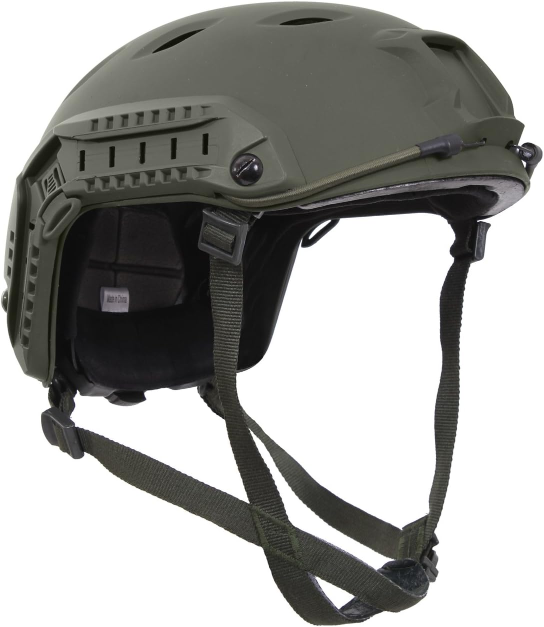 Rothco Advanced Adjustable Training Helmet - Lightweight ABS Shell with NVG Mount, Side Rails & Custom Fit Padding
