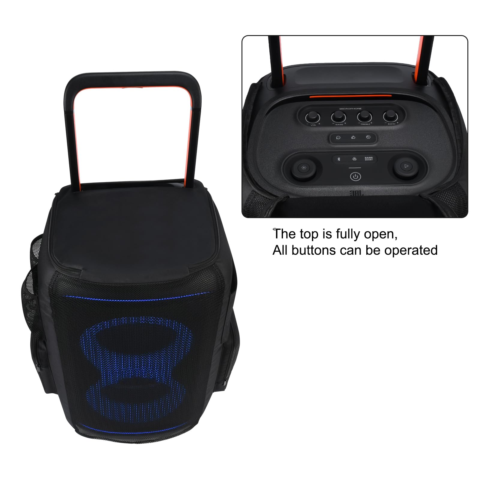 Estuche de viaje, protección contra el polvo para altavoces portátiles inalámbricos 520, accesorios para micrófono, funda protectora portátil, funda, funda para altavoz de música al aire