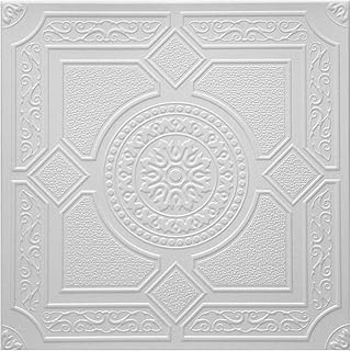 Styro Pro Decorative Styrofoam Ceiling Tiles to Cover Popcorn, Pack of 16 (Covers 43 sq.ft.) Easy DIY Glue up Application on Any Flat Surface or Popcorn Ceiling. Model #RM 30