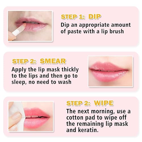 Miniatura 6 de Honey Pot Bee - Bálsamo labial con cuchara, 2 unidades, mascarilla para dormir reparadora durante la noche 24 horas, exfoliante hidratante para